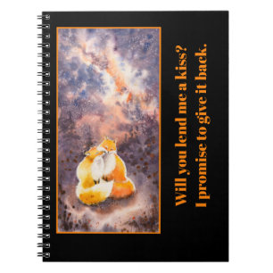 EVE painted Two Foxes in Love Notebook