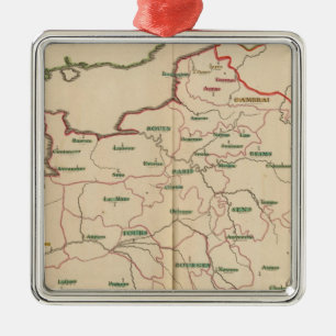 Evechez, France Metal Ornament