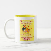 Éveil à l'amour cloche crochets chats mug