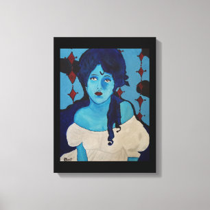 Evelyn Blue Canvas Print
