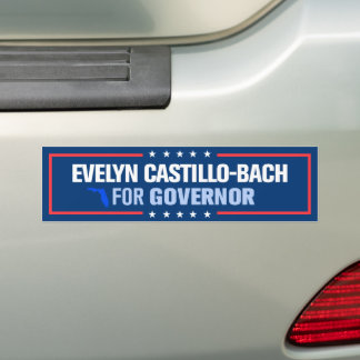 Evelyn Castillo-Bach for Florida Governor Bumper Sticker