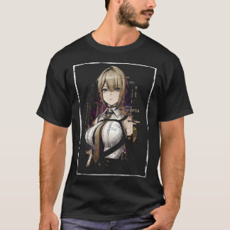 Evelyn Chevalier ZZZ Dark Hair Red Embers Binding  T-Shirt
