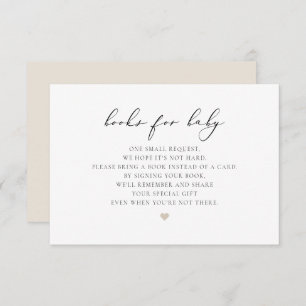 EVELYN Elegant Calligraphy Books for Baby Card