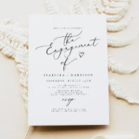 EVELYN Elegant Calligraphy Script Engagement Party