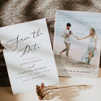 EVELYN Elegant Calligraphy Script Save the Date