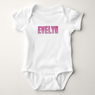 Evelyn name baby bodysuit