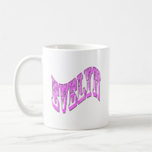 Evelyn Name Logo, Coffee Mug