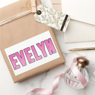 Evelyn name sticker