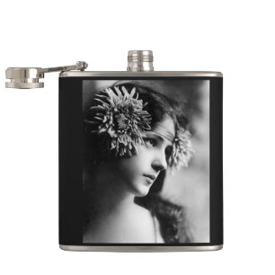 Evelyn Nesbit by Rudolf Eikemeyer Hip Flask