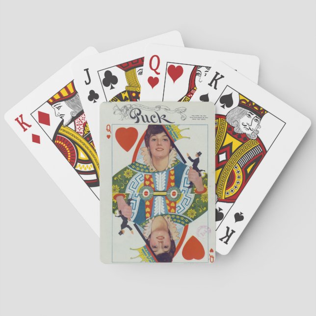 Evelyn Nesbit Queen of Hearts Playing Cards (Back)