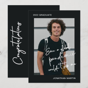 Even a Pandemic One Photo Graduation Party Invitation