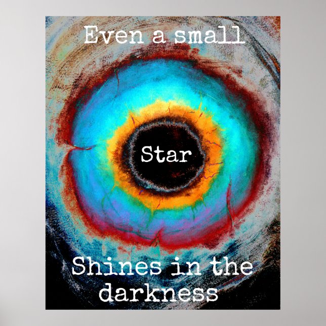 Even a Small Star Shines  in the Darkness Poster (Front)