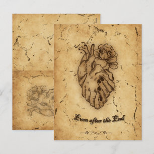 Even After the End Kraft Gothic Heart Card