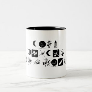Even ALIENS need a drink. Two-Tone Coffee Mug