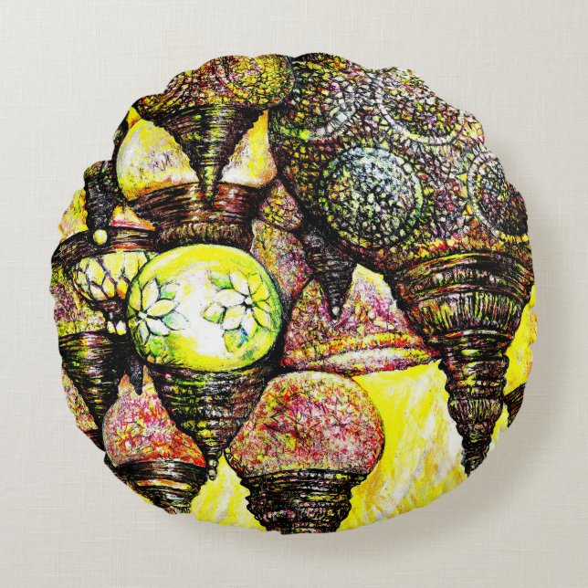 Even Bigger Idea of Colour Round Pillow (Front)