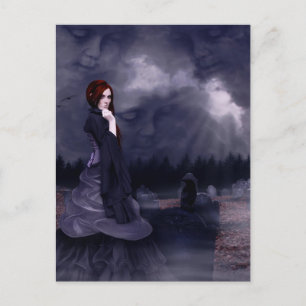 Even In Death Postcard