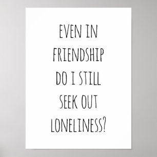 Even In Friendship Poster