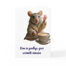Even in Goodbye – Warm Sympathy Card with Comforti