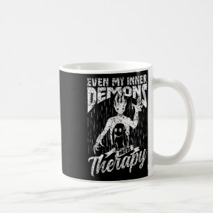 Even My Inner Demons Need Therapy Awareness Mental Coffee Mug