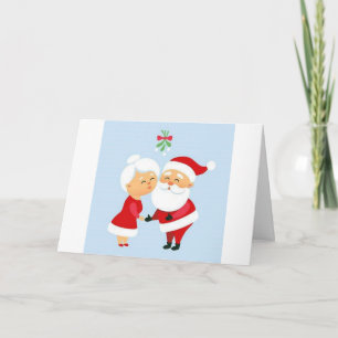 EVEN "SANTA" TAKES TIME FOR FUN "MISTLETOE WITH ME CARD