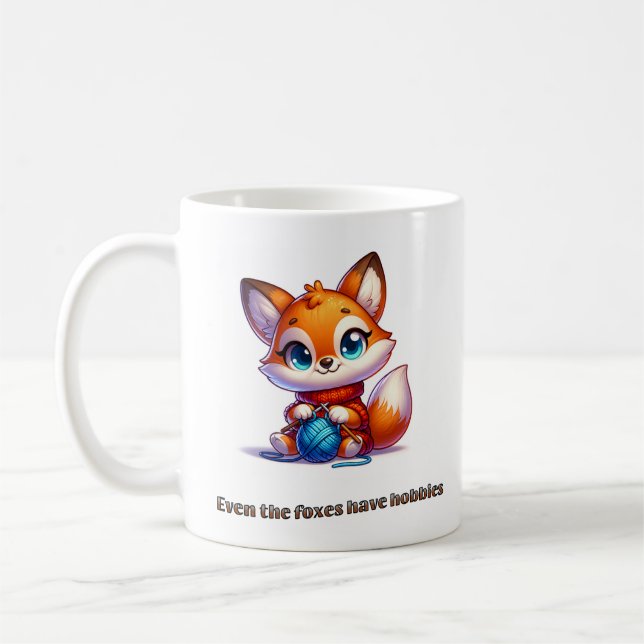 Even the foxes have hobbies  coffee mug (Left)