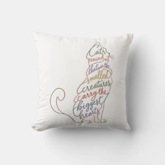 Even the Smallest Creatures Carry the Biggest Hear Throw Pillow