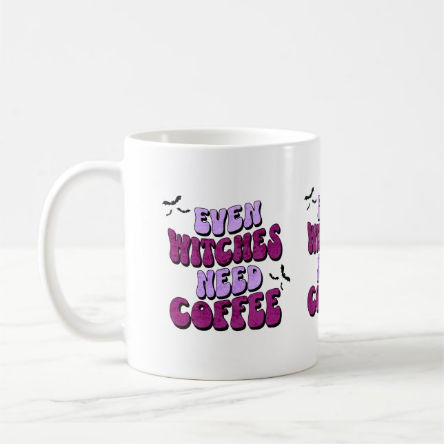 Even Witches Need Coffee Coffee Mug (Left)