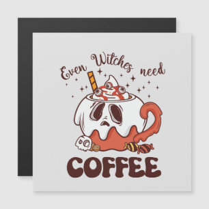 Even Witches Need Coffee – Cute Ghost