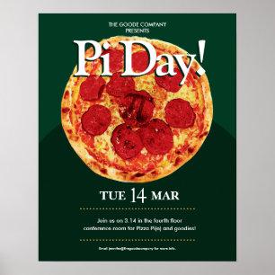 Événement Pi Day Company   Poster de la Pizza Part