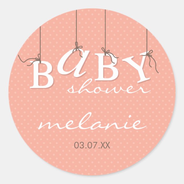 ÉVÉNEMENT STICKER :: lettres bébé 5 (Devant)