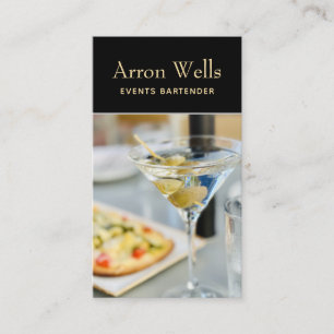 Événements Bartender Carte de visite