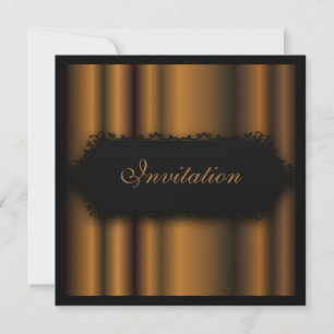 Événements Élégants Invitation au chocolat noir