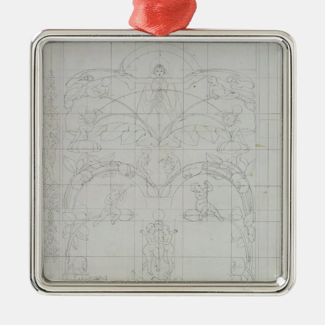 Evening, 1803 metal ornament (Front)