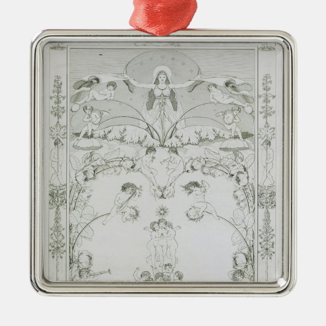 Evening, 1805 metal ornament (Front)
