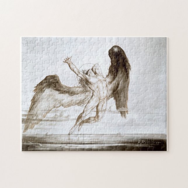 Evening aka The Fall Of Day by William Rimmer Jigsaw Puzzle (Horizontal)