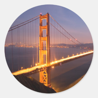 "Evening at Golden Gate Bridge" stickers