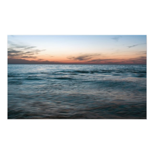Evening at sea photo print (Front)