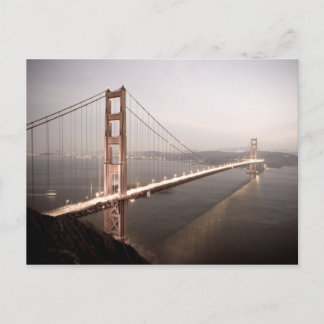 Evening at the Golden Gate Bridge postcard