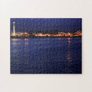 Evening at the Santa Cruz Boardwalk Jigsaw Puzzle