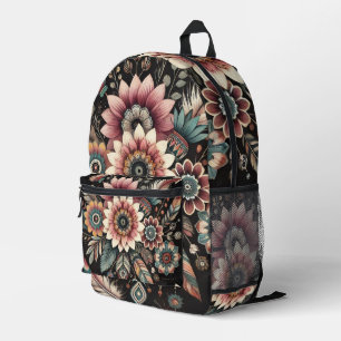 Evening Boho Blooms Printed Backpack