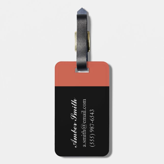 Evening Calm 2003 Luggage Tag (Back Vertical)