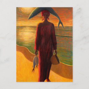 Evening Catch Postcard