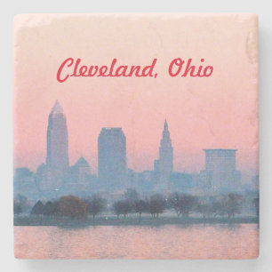 Evening Cleveland Stone Coaster