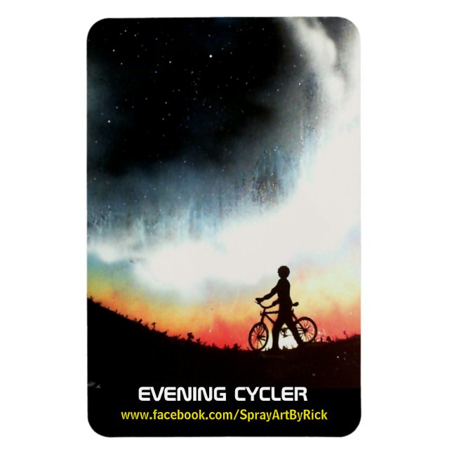 Evening Cycler Magnet (Vertical)