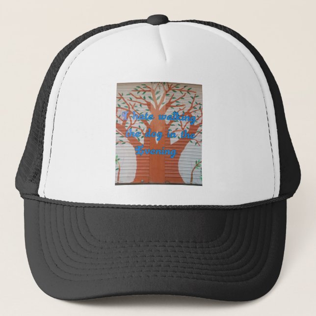 "Evening Dog Walk Dread" – I Hate Walking the Dog  Trucker Hat (Front)