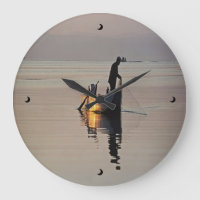 Evening Fishing Clock