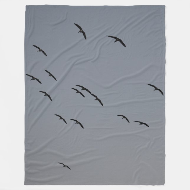 Evening Flight Fleece Blanket (Front)