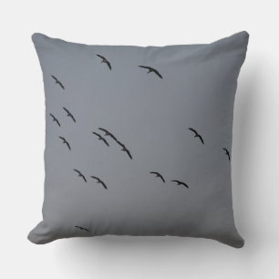 Evening Flight Throw Pillow