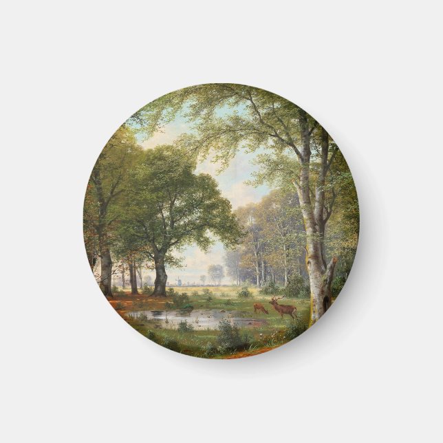 Evening Forest Landscape  Magnet (Front)