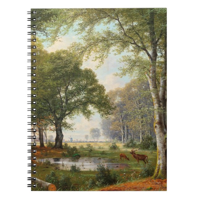 Evening Forest Landscape  Notebook (Front)